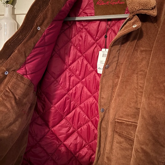 Robert Graham Brown Corduroy Ranch Chore Jacket Men’s Size XL New with Tag - Picture 11 of 16
